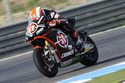 Vladimir Ivanov 2010 in der Moto2-WM: Werbung für Crimea Grand Prix Circuit