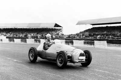 Jean Behra in Silverstone 1952