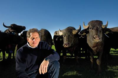 Der ehemalige Formel-1-Pilot Jody Scheckter besitzt mittlerweile mehr als 1500 Wasserbüffel