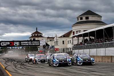 Johan Kristoffersson und Petter Solberg in  Kanada