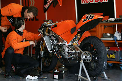Längst Vergangenheit: Die Werks-KTM 125 von Mika Kallio 2006