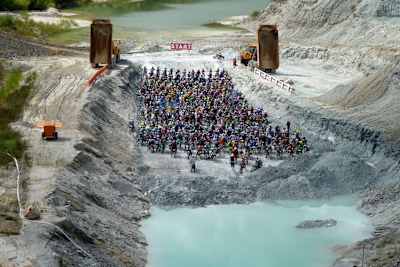 Die Startarena des Kolinwerkrennens in Aspang