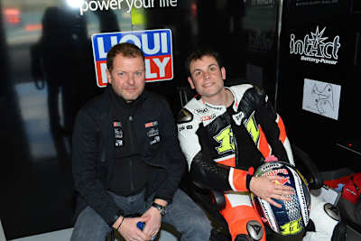 Intact-Firmenchef Stefan Keckeisen mit Sandro Cortese