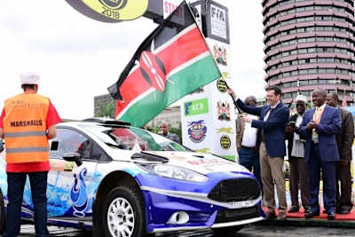 Die Safari-Rallye startet in Nairobi
