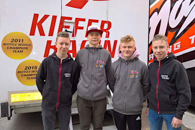 Kiefer-Quartett: Kevin Orgis, Sasha de Vits, Tim Georgi, Leon Orgis