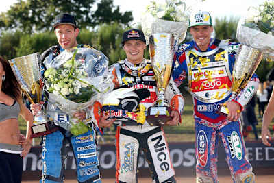 Die Top-3 in Holsted: Peter Kildemand, Emil Sayfutdinov und Martin Vaculik (v.l.)