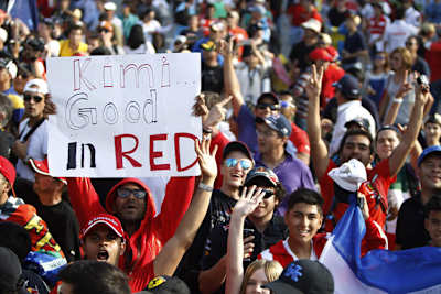 Die Ferrari-Fans bejubeln die Rückkehr von Kimi Räikkönen