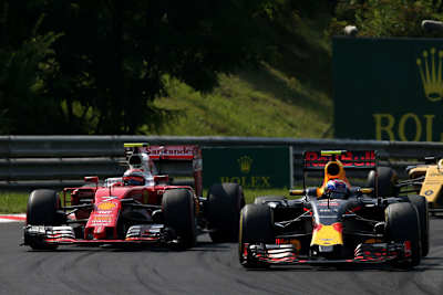 Red Bull Racing und Ferrari jagen die Silberpfeile