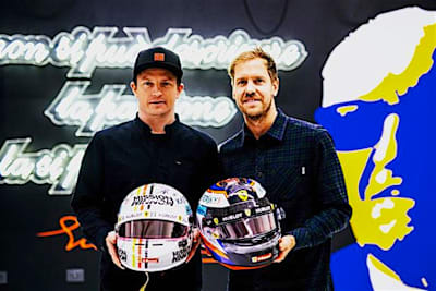 Kimi Räikkönen und Sebastian Vettel in Maranello