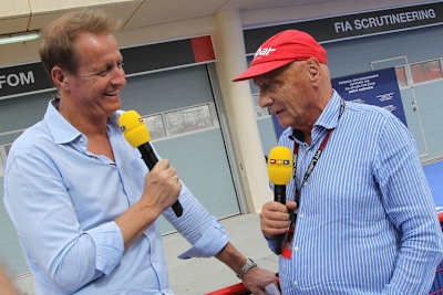 Die RTL-Formel-1-Experten Florian König und Niki Lauda