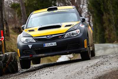 Manuel Kößler bei der Rebenland-Rallye