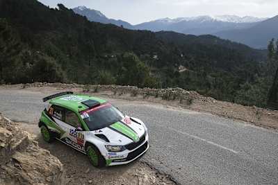 Jan Kopecky bei seinem WRC2-Sieg auf Korsika