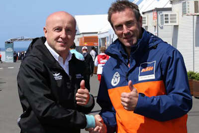 Miodrag Kotur mit Christian Korntner von KTM