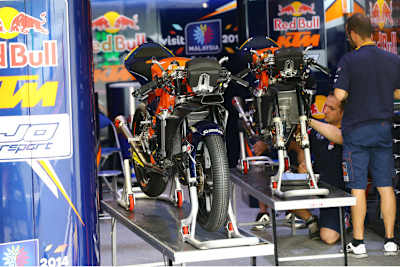 Die KTM-Box von Jack Miller: Bisher keine Probleme