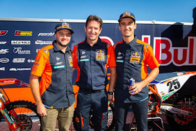 Cooper Webb, Ian Harrison und Marvin Musquin