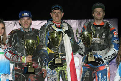 Die Top-3 in Güstrow: Robert Lambert, Bartosz Smektala und Brady Kurtz (v.l.)