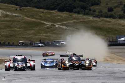 Nicht nur der siegreiche Ligier-Honda (re.) bot ordentlich Rennaction 