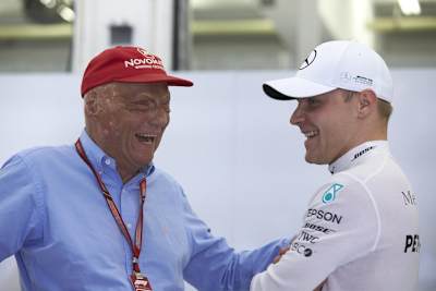 Niki Lauda und Valtteri Bottas