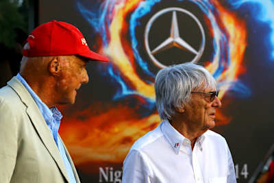 Niki Lauda und Bernie Ecclestone