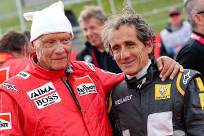 Alain Prost und Niki Lauda