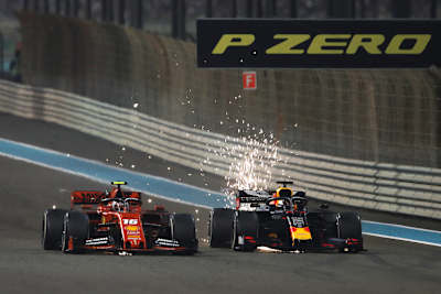 Charles Leclerc und Max Verstappen