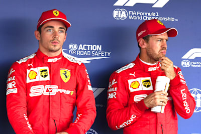 Charles Leclerc und Sebastian Vettel