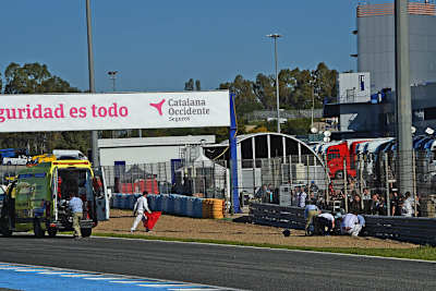 Iker Lecuona wurde an der Strecke umgehend versorgt