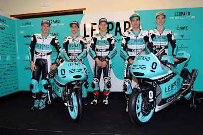 Die Leopard-Piloten 2016: Andrea Locatelli, Joan Mir, Fabio Quartararo, Miguel Oliveira und Danny Kent