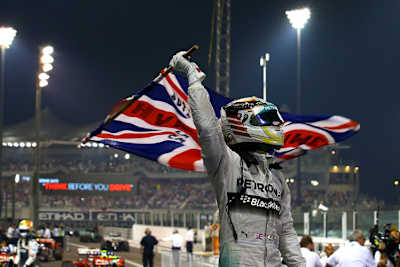 Dieses Gefühl will Lewis Hamilton auch 2015 wieder erleben