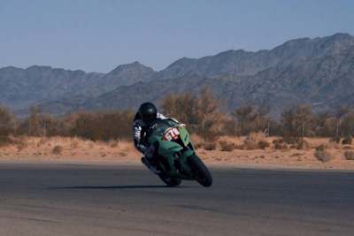 Begeistert von seiner Kawasaki: Lewis Hamilton 