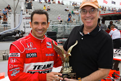 Lewis Franck mit Helio Castroneves
