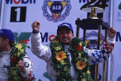 Yannick Dalmas bei seinem Le-Mans-Sieg 1999 für BMW