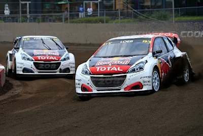 Sébastien Loeb vor Timmy Hansen in Kanada