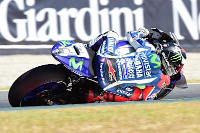 Lokalmatador Jorge Lorenzo war mit der Yamaha M1 der schnellste Mann auf der Strecke
