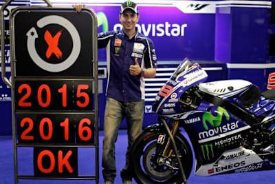 Jorge Lorenzo bleibt 2015 und 2016 bei Yamaha