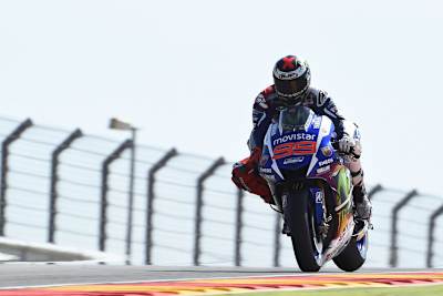 Jorge Lorenzo im Freitag-Training in Aragonien