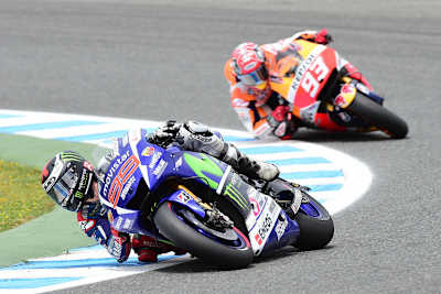 Jorge Lorenzo schüttelte Márquez nach wenigen Runden ab