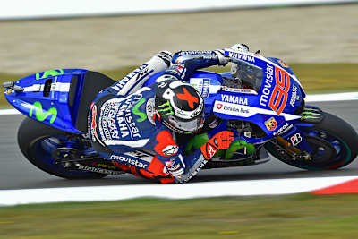 Auf dem achten Startplatz: Jorge Lorenzo