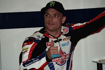 Sam Lowes in der Box des Teams Federal Oil Gresini