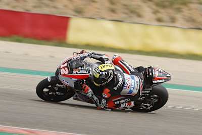 Tom Lüthi drehte in Aragón 96 Testrunden