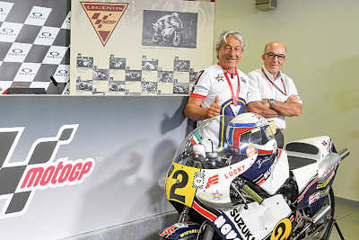 Marco Lucchinelli mit Dorna-CEO Carmelo Ezpeleta
