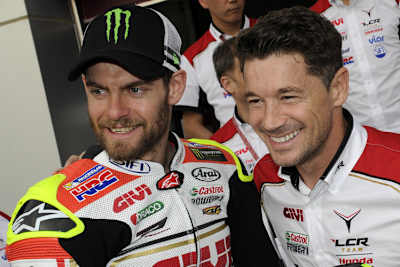 Cal Crutchlow mit LCR-Teambesitzer Lucio Cecchinello