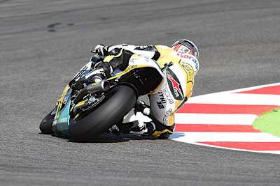 Tom Lüthi in Misano auf der Kalex des Teams Derendinger Interwetten