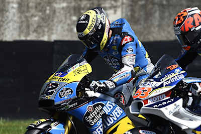 Tom Lüthi mit Sponsor Interwetten in Mugello