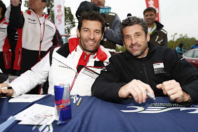 Zwei der bekanntesten Gesichter in der FIA WEC: Mark Webber (li.) und Patrick Dempsey