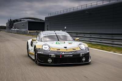 Gold statt Rot bei den beiden Porsche 911 RSR aus der FIA WEC