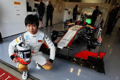 Ma Qing Hua 2012 als Formel-1-Pilot von HRT