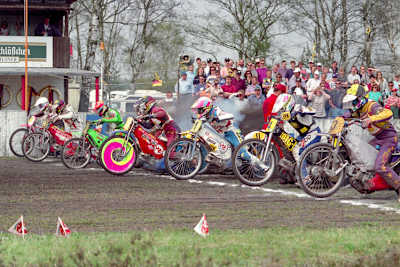 Früher bekamen die Fans mehr Fahrer auf der Bahn zu sehen
