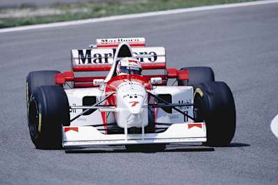 Nigel Mansell 1995 im McLaren-Mercedes