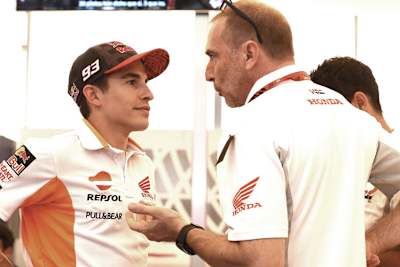 Marc Márquez mit Livio Suppo